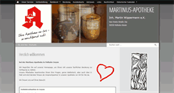 Desktop Screenshot of martinus-apotheke-pulheim.de